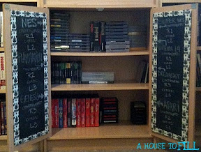 A House to Fill: Chalkboard Cabinet Organizer